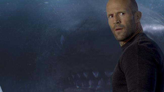 This image released by Warner Bros. Entertainment shows Jason Statham in a scene from the film, "The Meg." (Warner Bros. Entertainment via AP)