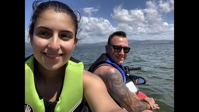 Helene Christofides and Jimmy Gruitt. Ms Christofides said she was blown away by the support of the community in helping her partner’s recovery. Picture: Supplied