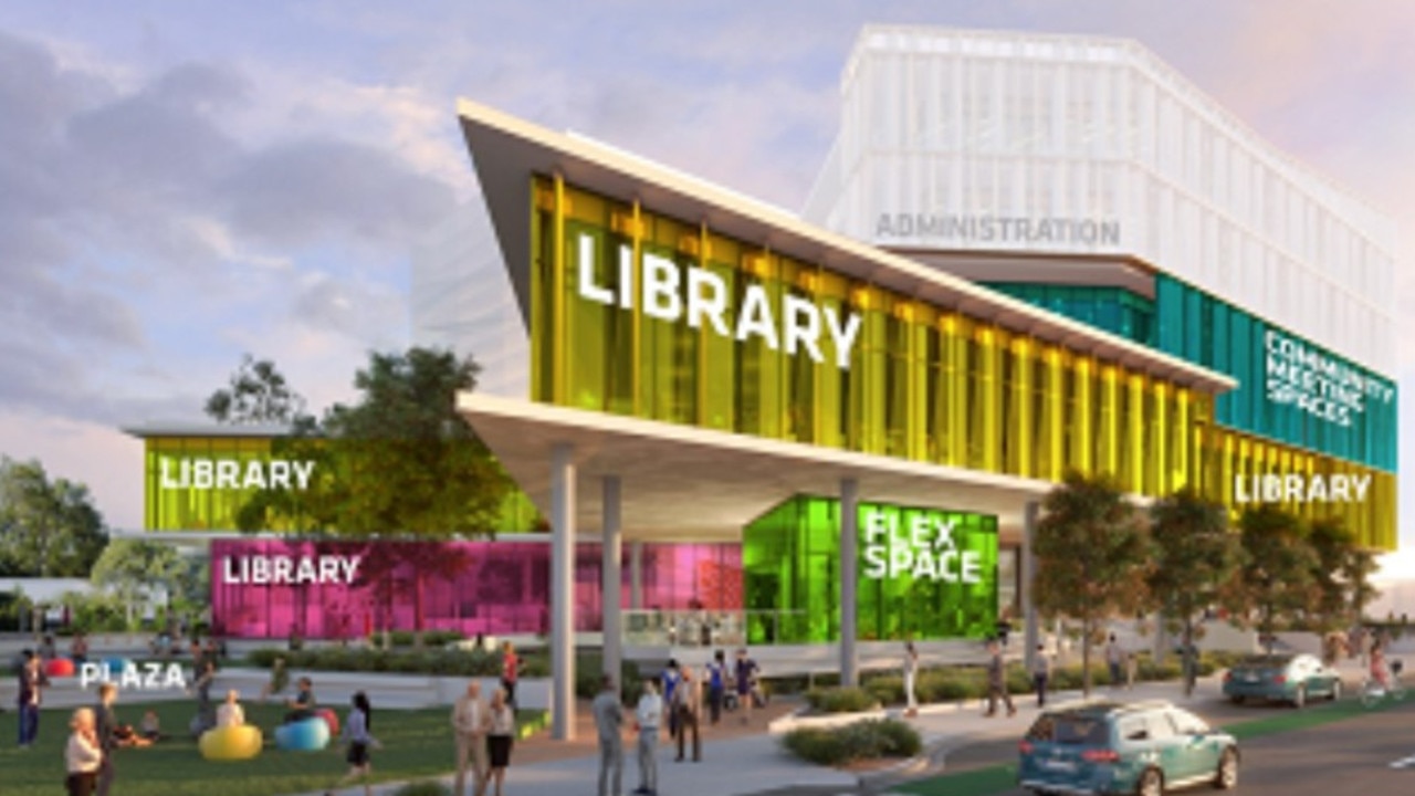 The new Hervey Bay City Centre will include a library, council administration building, disaster resilience centre and plaza. Photo: Fraser Coast Regional Council.