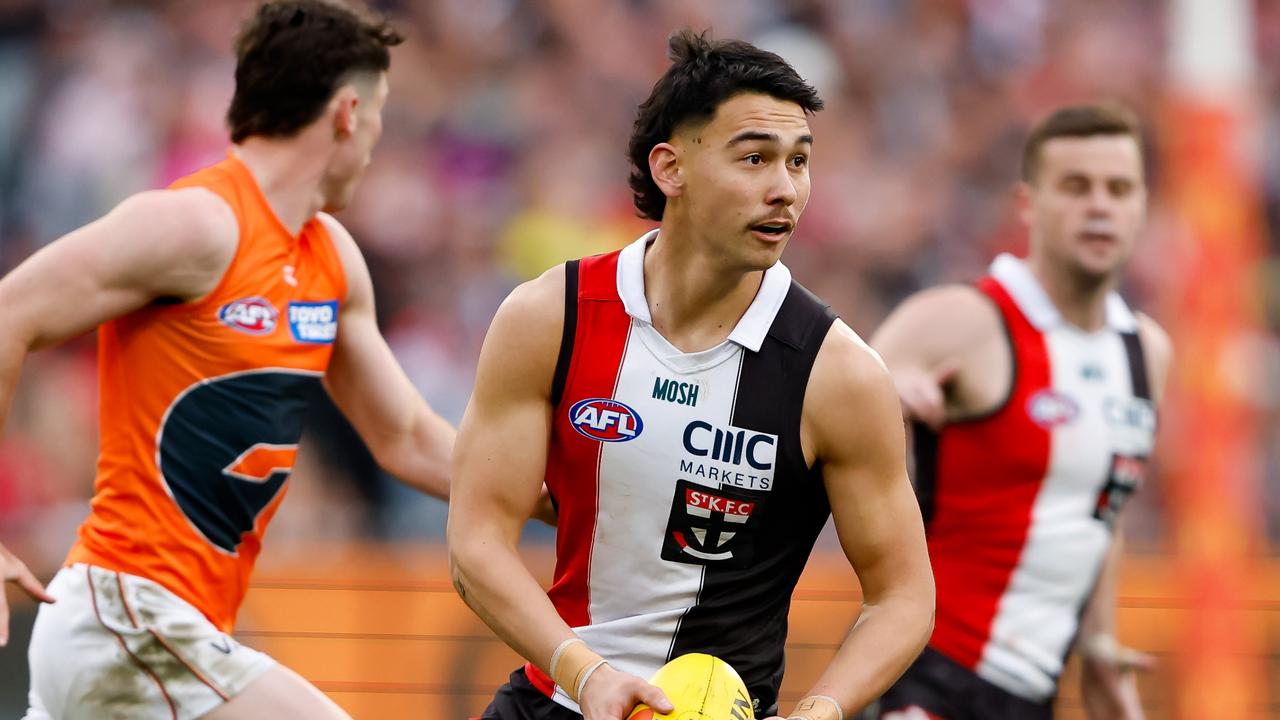 Mitch Owens and the Saints forwards had a tough day at the office. Picture: Dylan Burns/AFL Photos via Getty Images