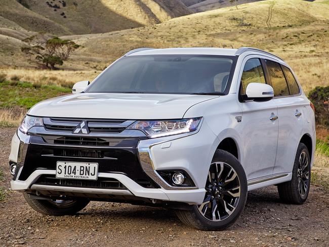 2017 Mitsubishi Outlander PHEV plug in hybrid. Picture: Supplied.