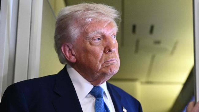 Donald Trump said he was “saddened” to hear of Joe Biden’s diagnosis. Picture: Brendan Smialowski/AFP
