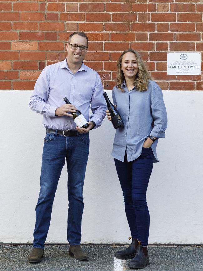 Plantagenet Wines owners Tom and Jo Wisdom.