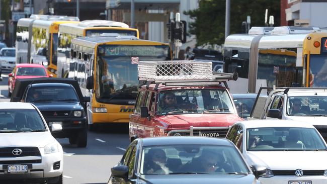 Hobart traffic during peak hour. Picture: NIKKI DAVIS-JONES