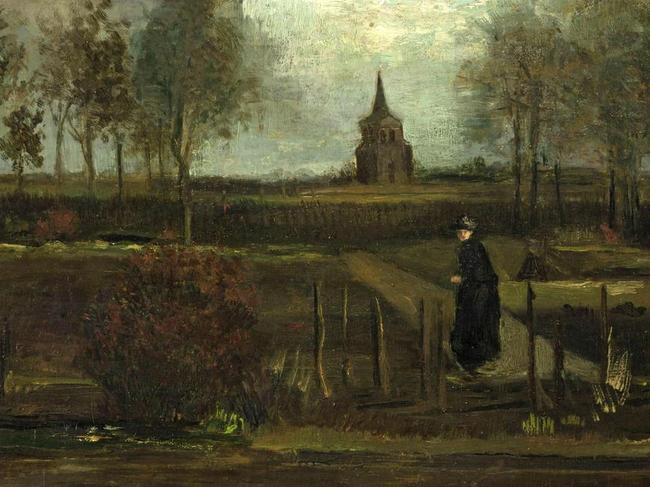 Vincent van Gogh's 1884 painting Parsonage Garden at Neunen in Spring was stolen from the Singer Laren Museum, southeast of Amsterdam, while it was closed to the public during the pandemic. Picture: Supplied