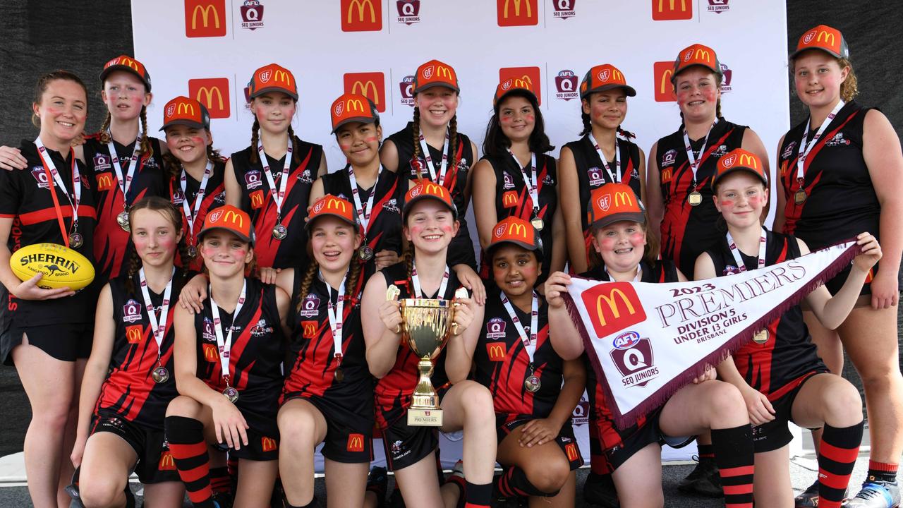 Yeronga Devils won the grand final in the Under 13 Girls Div 5 competition for SEQJ. Picture: Supplied