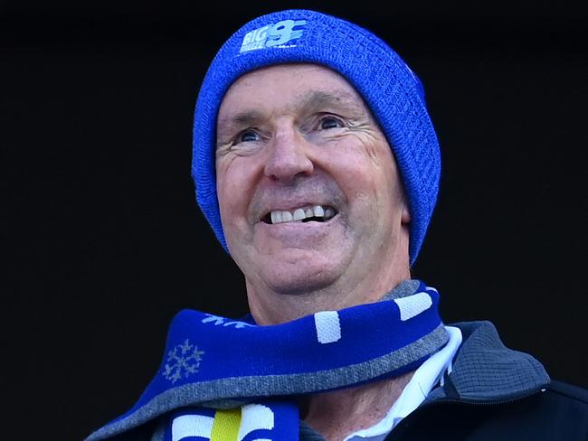 MELBOURNE, AUSTRALIA - JUNE 12: Neale Daniher looks on ahead of  the round 13 AFL match between Melbourne Demons and Collingwood Magpies at Melbourne Cricket Ground, on June 12, 2023, in Melbourne, Australia. (Photo by Quinn Rooney/Getty Images)