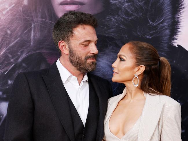 (FILES) US actress/singer Jennifer Lopez and US actor Ben Affleck arrive for the premiere of "The Mother" at the Westwood Regency Village Theater in Los Angeles, California, on May 10, 2023. Jennifer Lopez said on May 31, 2024 that she was cancelling her summer tour to spend more time with her family as rumors circulate over a split with actor-husband Ben Affleck. (Photo by Michael Tran / AFP)