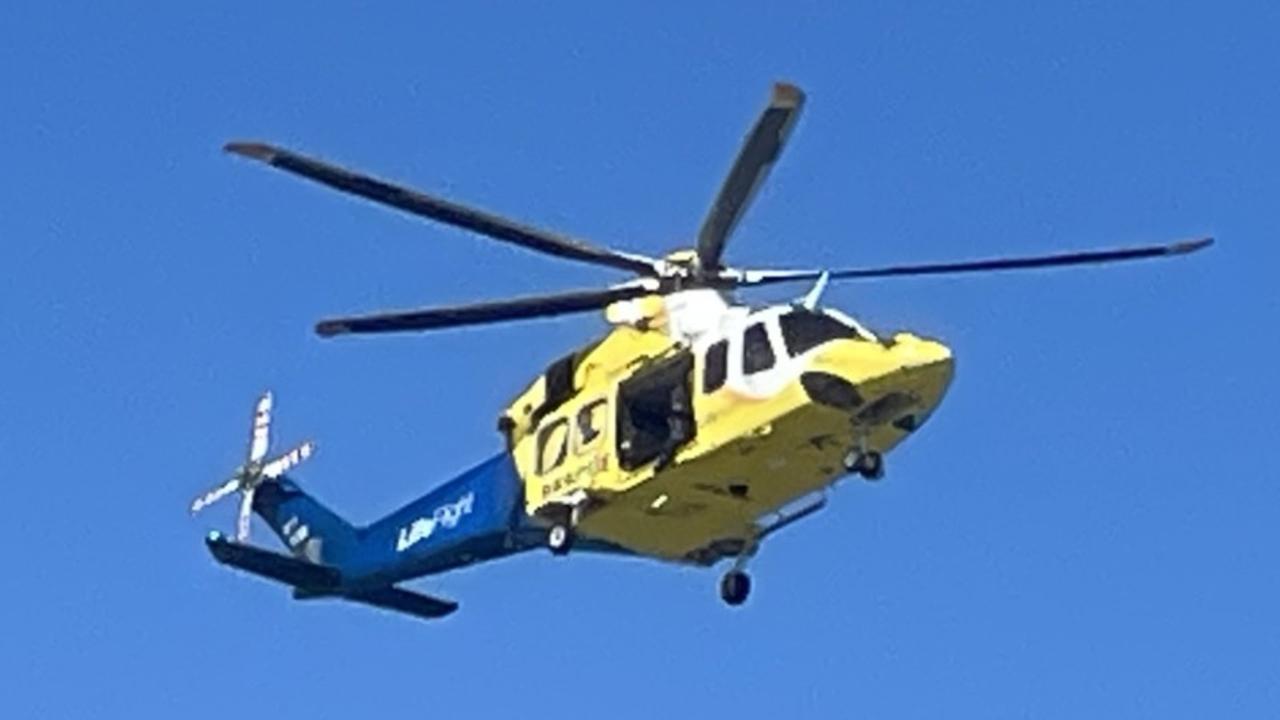 Motorcyclist airlifted after hinterland crash