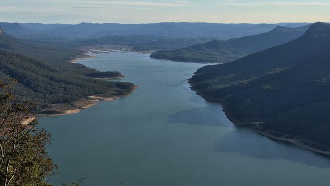 The lookout over the Warragamba catchment. Picture: Jeff Darmanin