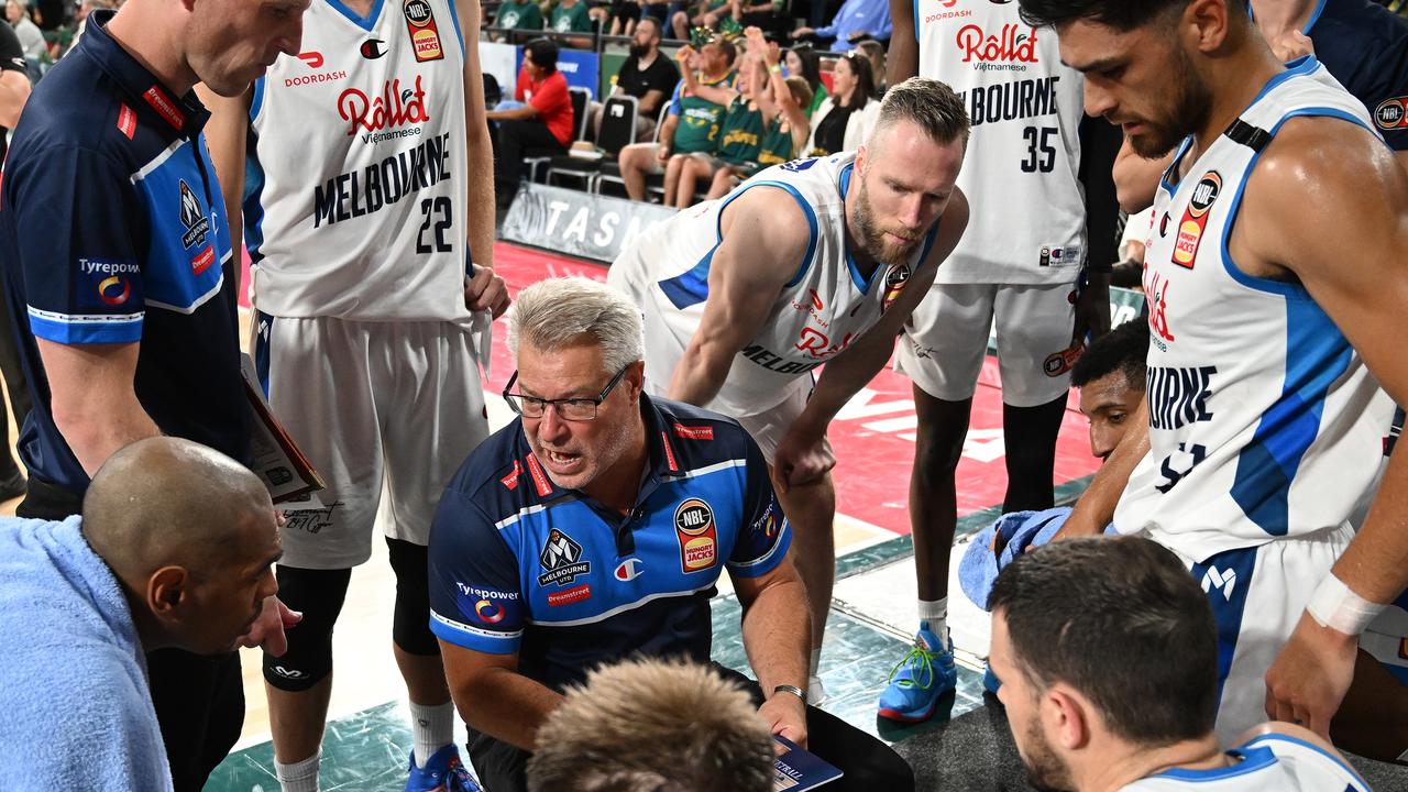 Melbourne United coach Dean Vickerman has encouraged a super-aggressive mindset to potentially steal a play-in berth. Picture: Steve Bell/Getty Images