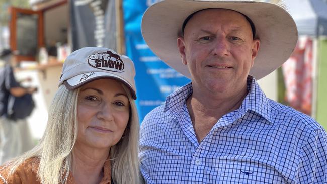 Judy and Carl Green at the 2023 Gympie Muster, where Green RV and its associated outlets held a stall for the tens of thousands of guests streaming through the gates.