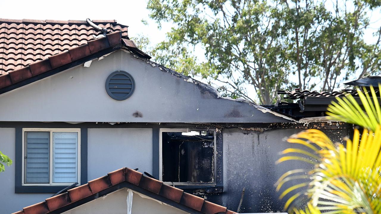 Fire scene at Bayside Ct, Thorneside, Monday October 7, 2024. Picture: John Gass