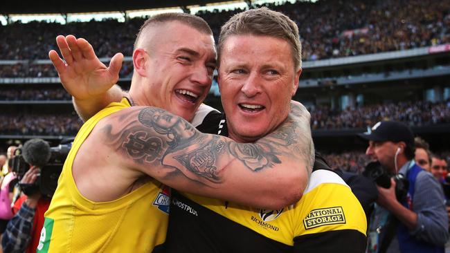 Dustin Martin is “a really intriguing character”, says Damien Hardwick. Picture. Phil Hillyard