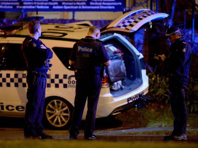 Victoria Police deployed its specialist units to the scene including the Critical Incident Response Unit (CIRU) and the Special Operations Group (SOG). Picture: Mal Fairclough