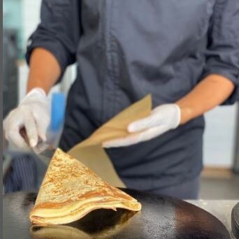 Staff for the Manly outlet will be trained by Crepes Aubras owner, and master chef, Maeva Aubras. Picture: Crepes Aubras