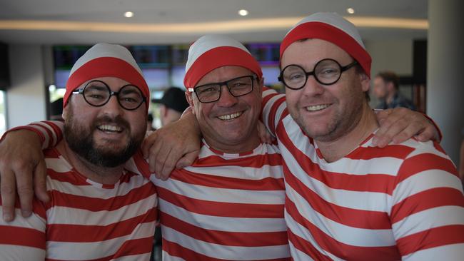 Dave Richards, Adam Fathers and Matthew Robinson ready for a big day at Darwin Turf Club. Picture: (A)manda Parkinson