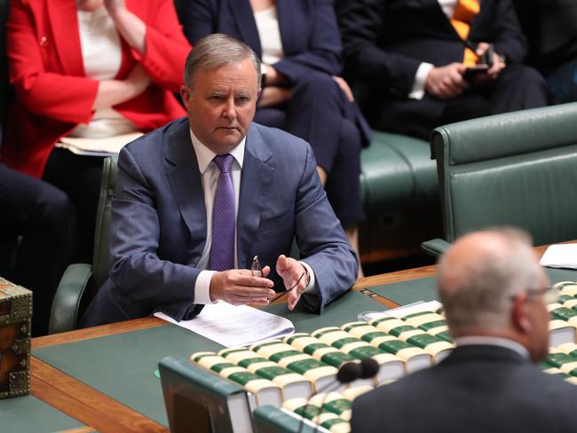 The PM slammed Anthony Albanese’s branch of the Labor Party as being tainted by the “big stench of corruption”. Picture Kym Smith