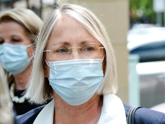 ADELAIDE, AUSTRALIA - NewsWire Photos NOVEMBER 8, 2021: Former South Australian Labor MP Annabel Digance leaves the Adelaide Magistrates Court where she is accused of blackmailing the SA Opposition Leader Peter Malinauskas. Picture: NCA NewsWire/Brenton Edwards