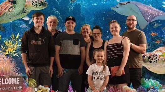 The Wyatt family came together to celebrate 21-year-old Jemima’s birthday — dad Phillip and mum Melanie separated more than 14 years ago. Picture supplied.