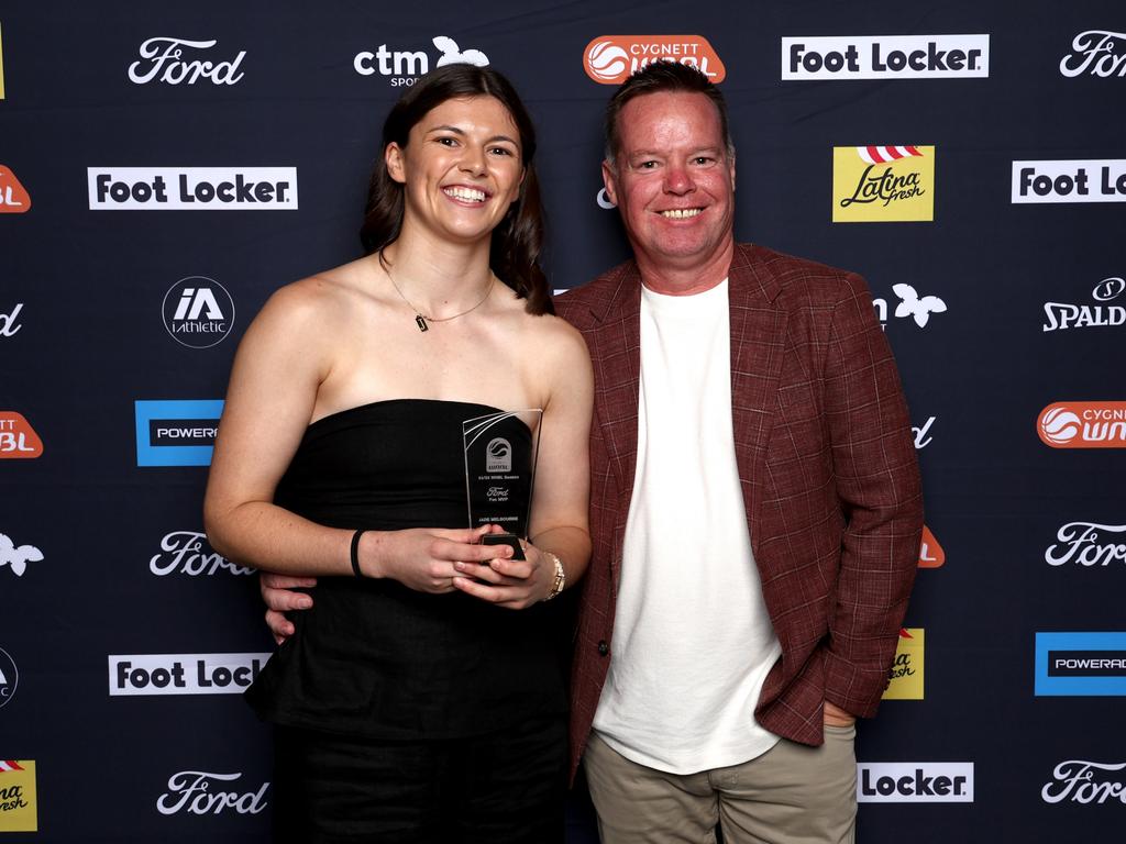 Jade Melbourne was named 24/ 25 Ford Fan MVP. Photo by Graham Denholm/Getty Images for WNBL