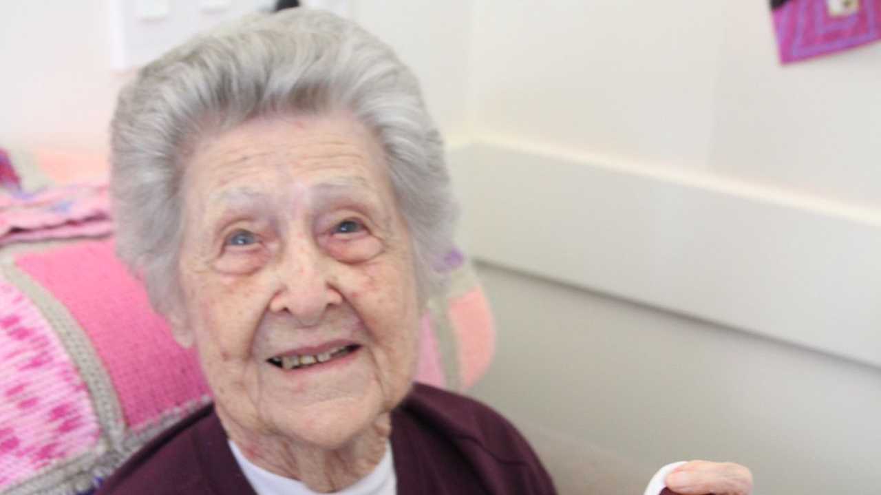 LOVING LIFE: Former Toowoomba resident Jean Le Brocq celebrated her 102nd birthday last week on the Sunshine Coast. Picture: Contributed