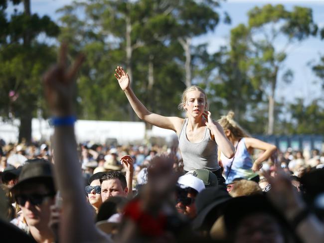 Falls Festival Day 3 at Marion Bay, New Years Eve. PICTURE: MATT THOMPSON