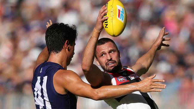 Jarryn Geary is a tough man to beat, no matter how many numbers he is down. Picture: Getty Images 