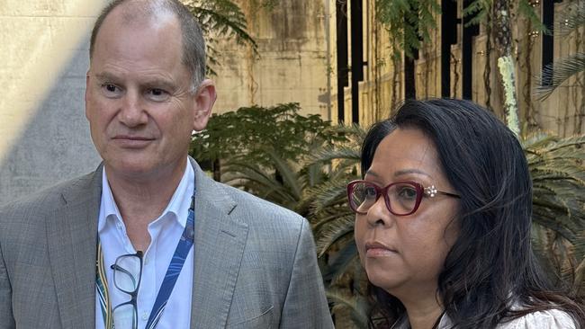 Health officials are urging the community to be on the lookout for signs of meningococcal disease. Dr Paul Dugdale, Acting Director Tropical Public Health Services (Cairns) and Gurriny Yealamucka Health Service CEO Sue Andrews Pictured. Photo: Emma Cam.