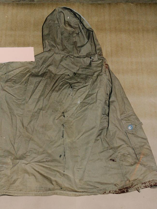 This jacket was used to wrap up part of the disassembled shotgun used in the killing of Robert Sabeckis.