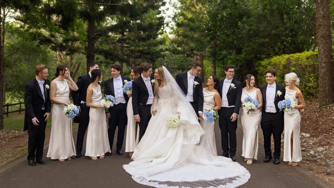 The wedding of Billie Bridger and Angus Higgins. Picture: Cassandra Ladru