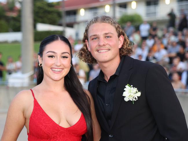 Lily Cuthbertson and Jack Orpwood at the Southport State High School Formal at SeaWorld. Picture, Portia Large.