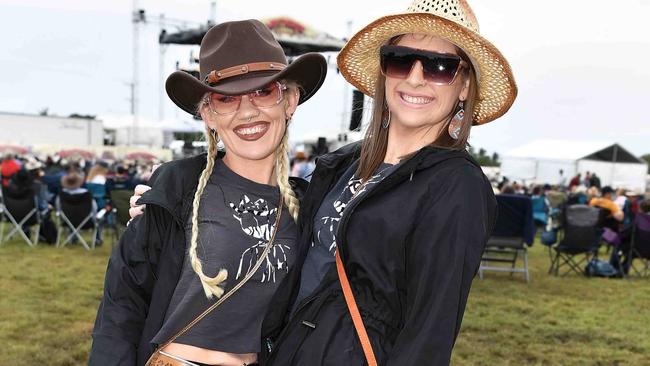 Ashleigh Griffiths and Rin Jane at Lighthouse Country Music Festival, Burnett Heads. Picture: Patrick Woods.