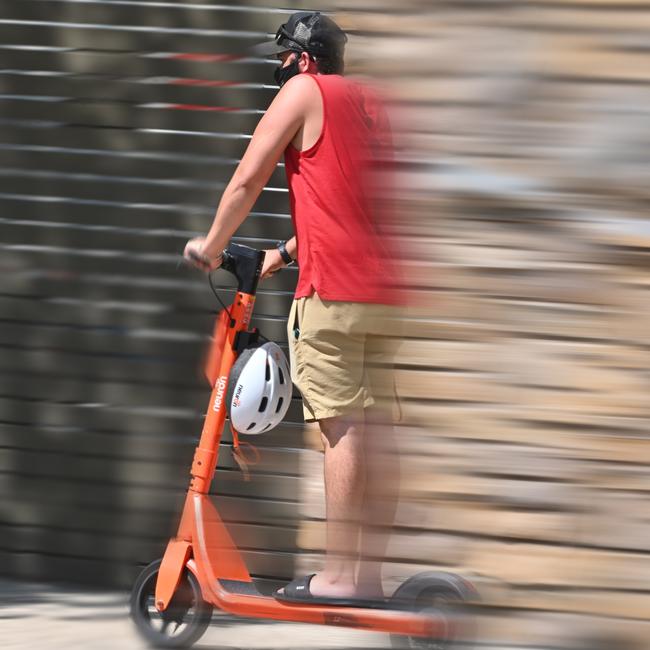 The Queensland government has announced a crackdown on e-scooters. Picture: Julianne Osborne