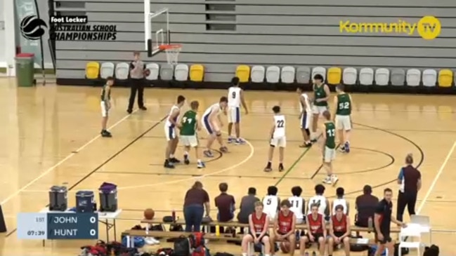 Replay: Basketball Australia School Championships Day 3 - (17B2) John Paul College v Hunter Sports High