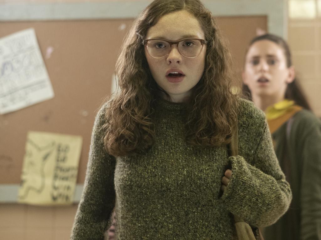 Zoe Margaret Colletti, left, in a scene from Scary Stories To Tell In The Dark.
