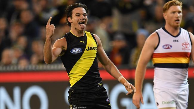 Daniel Rioli was at his pressuring best and booted two goals in the win.