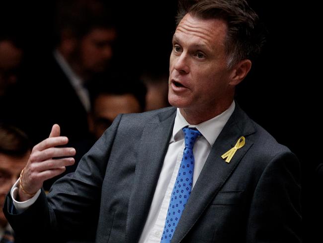 SYDNEY, AUSTRALIA - NewsWire Photos MAY 13, 2025: NSW Premier Chris Minns during question time at State Parliament on Tuesday. Picture: NewsWire / Nikki Short
