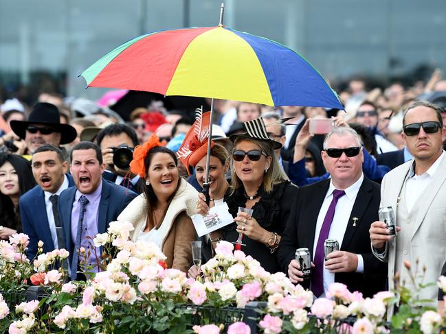 A vaccine passport could allow crowds at the Melbourne Cup Carnival. Picture: AAP