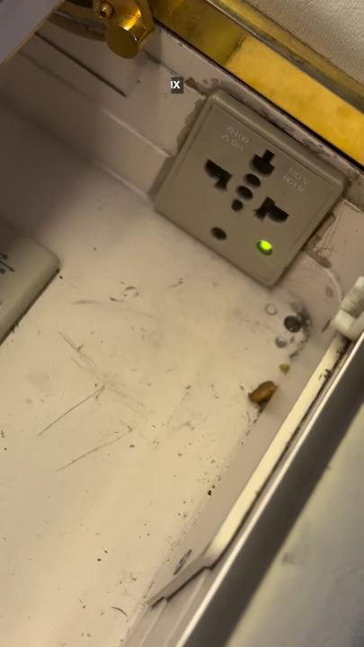 Outrage over filthy $9000 first-class cabin