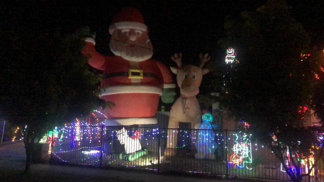 Robert Van Gelder's Wodonga Christmas lights display.