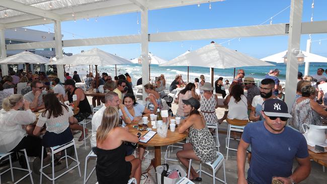 Burleigh Pavilion with a huge crowd on its first week of trading. Picture Glenn Hampson