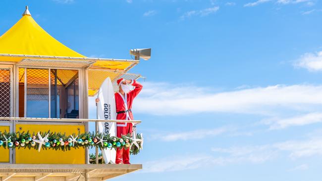 Blue skies might be rare on Christmas Day on the Gold Coast.