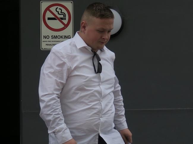 Merrell-Rose, 18, of Blue Haven, leaving Wyong Local Court. Picture: Richard Noone