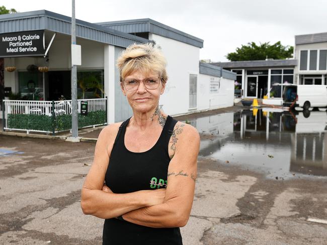 Jo Scott's cafÅ½, Opti Eats CafÅ½, has been inundated by floodwaters three times, leaving her staring down losses in the tens of thousands of dollarsÃand with no government support in sight. Picture: Shae Beplate.