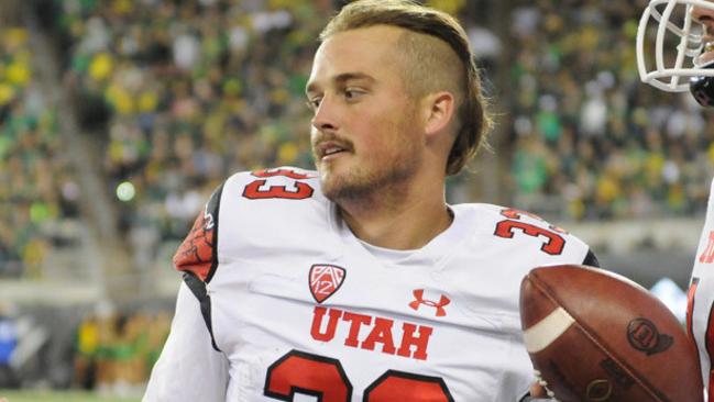 Former University of Utah punter Tom Hackett.