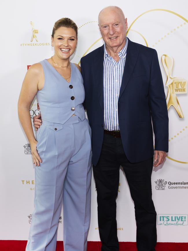 Sophie Dillman and co-star Ray Meagher. Picture: Nigel Hallett