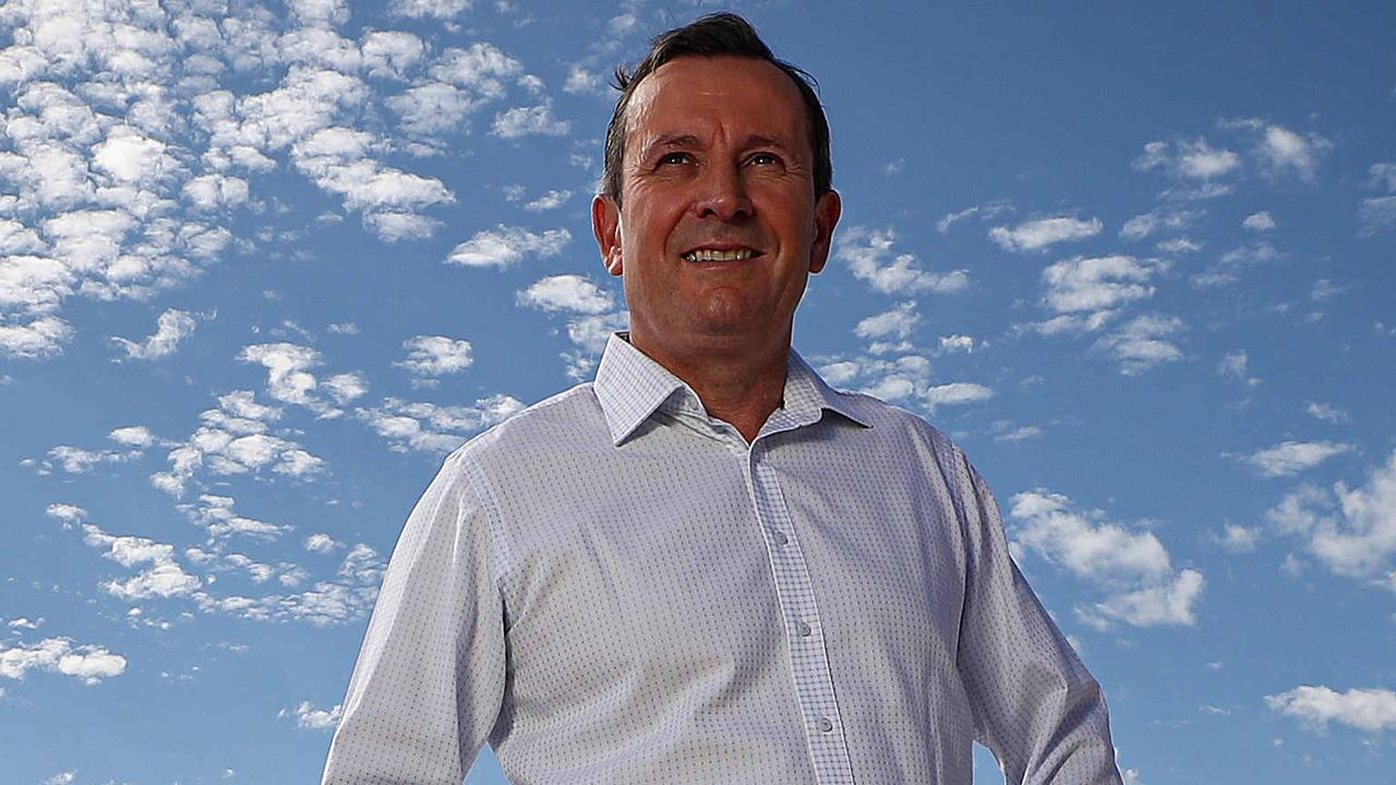 WA Premier Mark McGowan has confirmed he has received a defamation complaint from Clive Palmer but is “heartened” by community support over their dispute. Picture: Colin Murty/The Australian