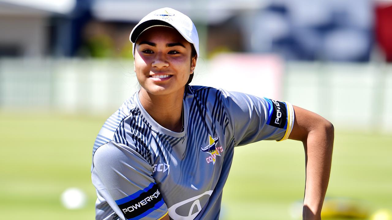 North Queensland Cowboys women’s academy player Jasmine Peters. Picture: Alix Sweeney