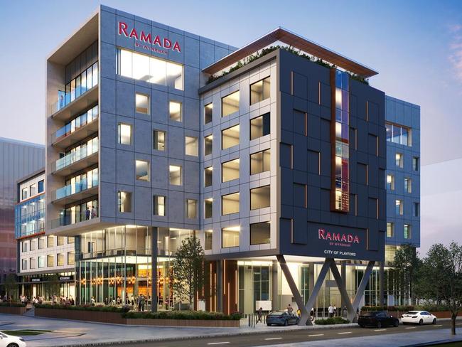 Artist's impression of Ramada by Wyndham Playford. Picture: Wyndham Destinations